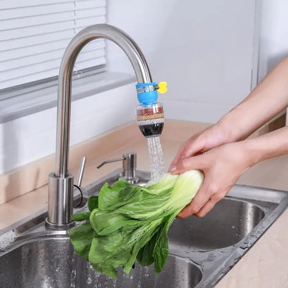 Activated Carbon Water Faucet Mount Filter (Assorted Color)