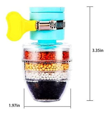Activated Carbon Water Faucet Mount Filter (Assorted Color)